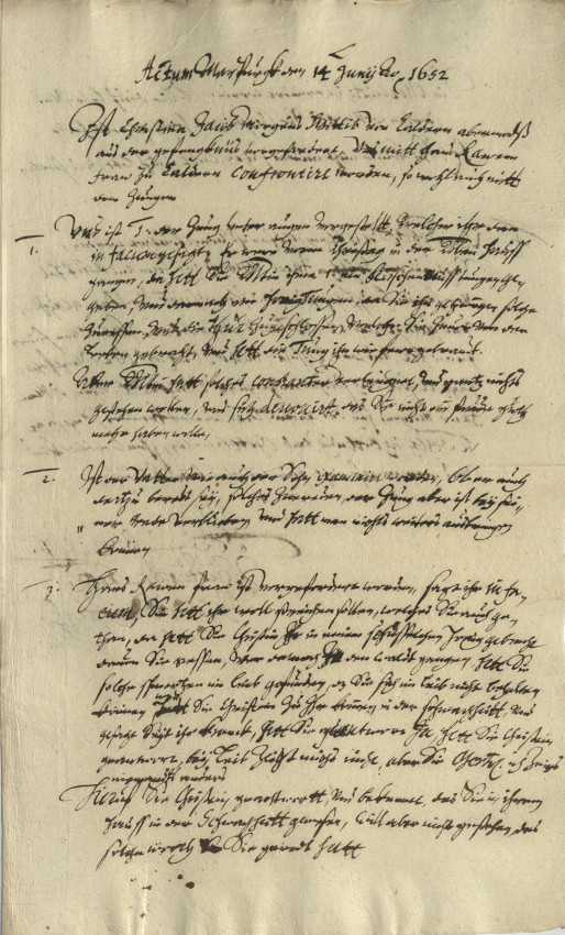 Übersicht: Der Prozess gegen die Witwe Christine Morgen aus Caldern zeigt den weiteren Verlauf eines Hexenprozesses, 1652