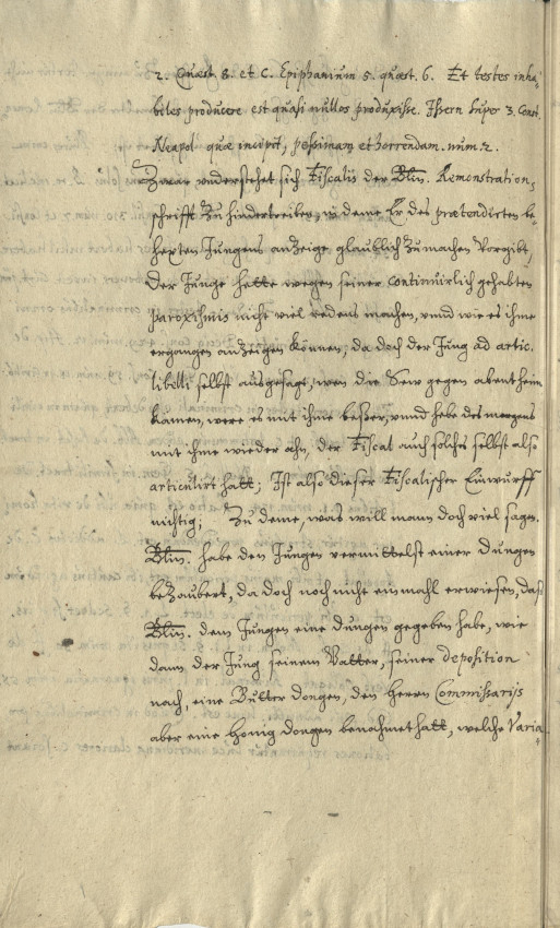Übersicht: Der Prozess gegen die Witwe Christine Morgen aus Caldern zeigt den weiteren Verlauf eines Hexenprozesses, 1652