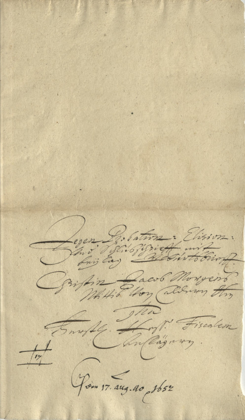 Übersicht: Der Prozess gegen die Witwe Christine Morgen aus Caldern zeigt den weiteren Verlauf eines Hexenprozesses, 1652
