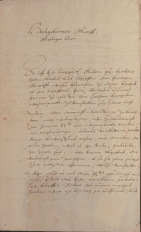 Wasserprobe bei dem Beklagten Andreas Kannen, 1668