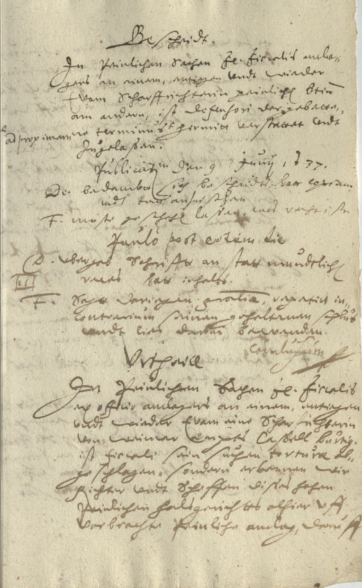 Urteil: Prangerstehen und Landesverweis, 1637