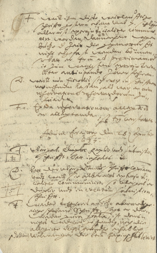 Urteil: Prangerstehen und Landesverweis, 1637