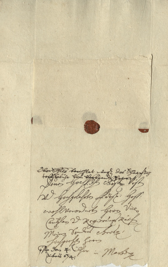 Ausstehende Scharfrichterkosten, 1674