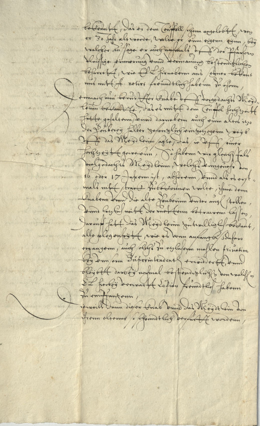 Bitte Landgraf Georgs I. von Hessen-Darmstadt an seinen Bruder Wilhelm in Kassel um Rat wegen weiteren Vorgehens gegen Zauberei, 1582