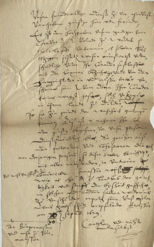 Vorgehen gegen Zauberinnen, 1629