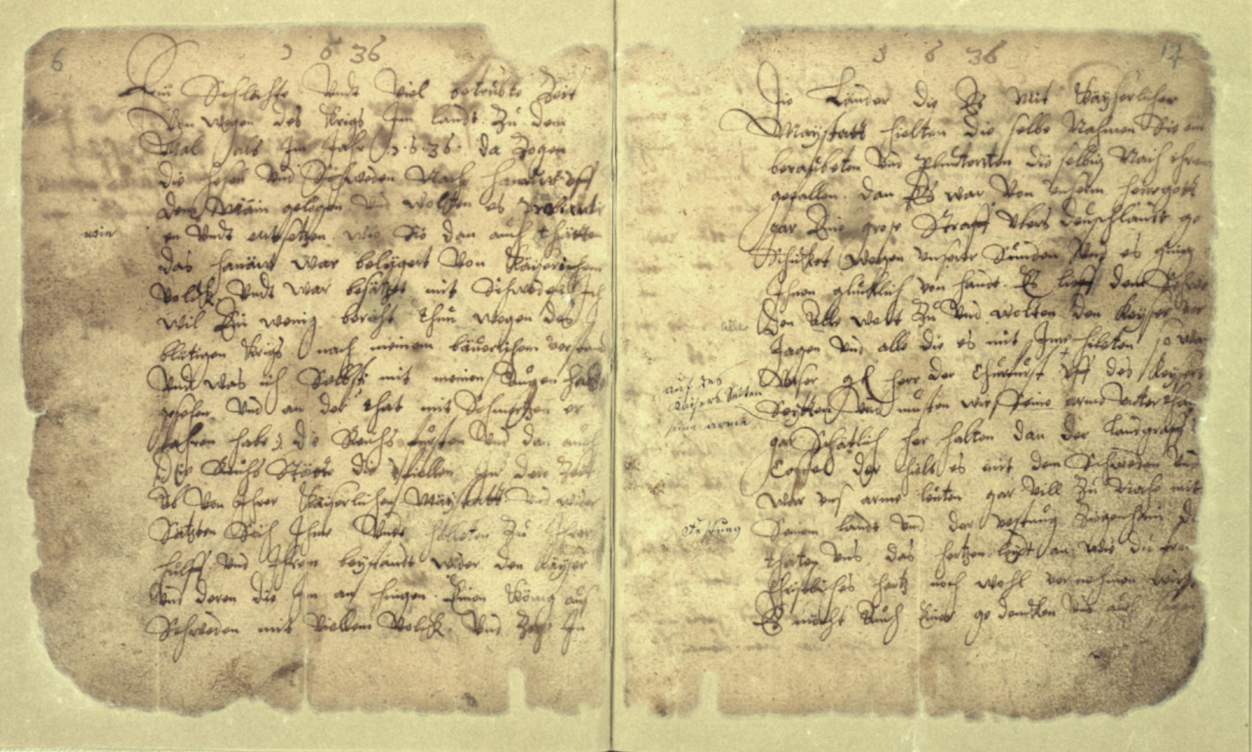 Stausebacher Chronik des Johannes Preis, 1654