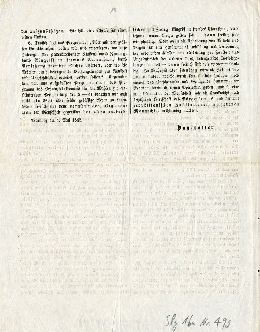 Der Verstand in dem Programm des Vaterlandsvereins