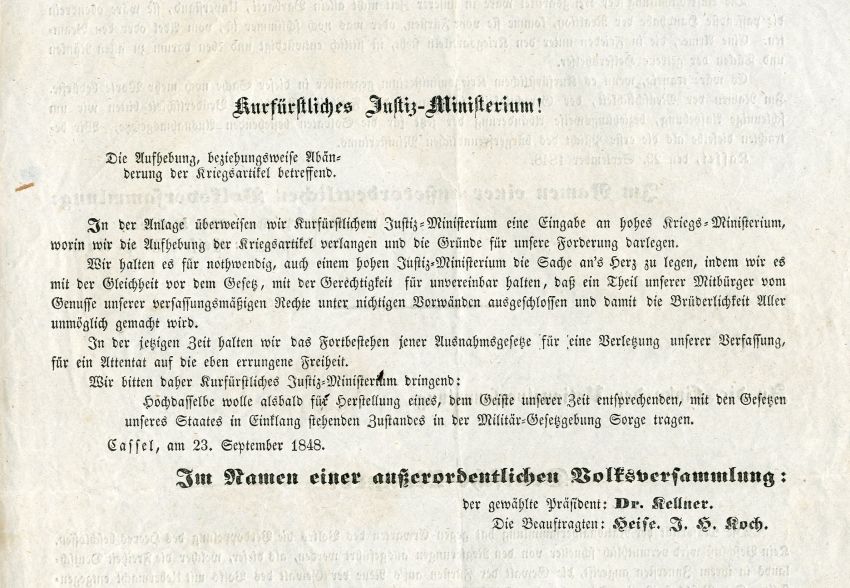 Aufhebung der Kriegsartikel!!!
