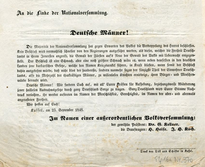 Aufhebung der Kriegsartikel!!!