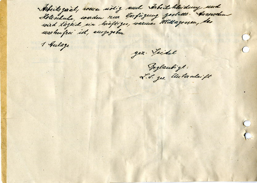 Bitte des Kasseler Oberbürgermeisters Willi Seidel an den RP-Kassel, Fritz Hoch, seine Bediensteten an der Trümmerbeseitigung in der Stadt zu beteiligen, 9. März 1946
