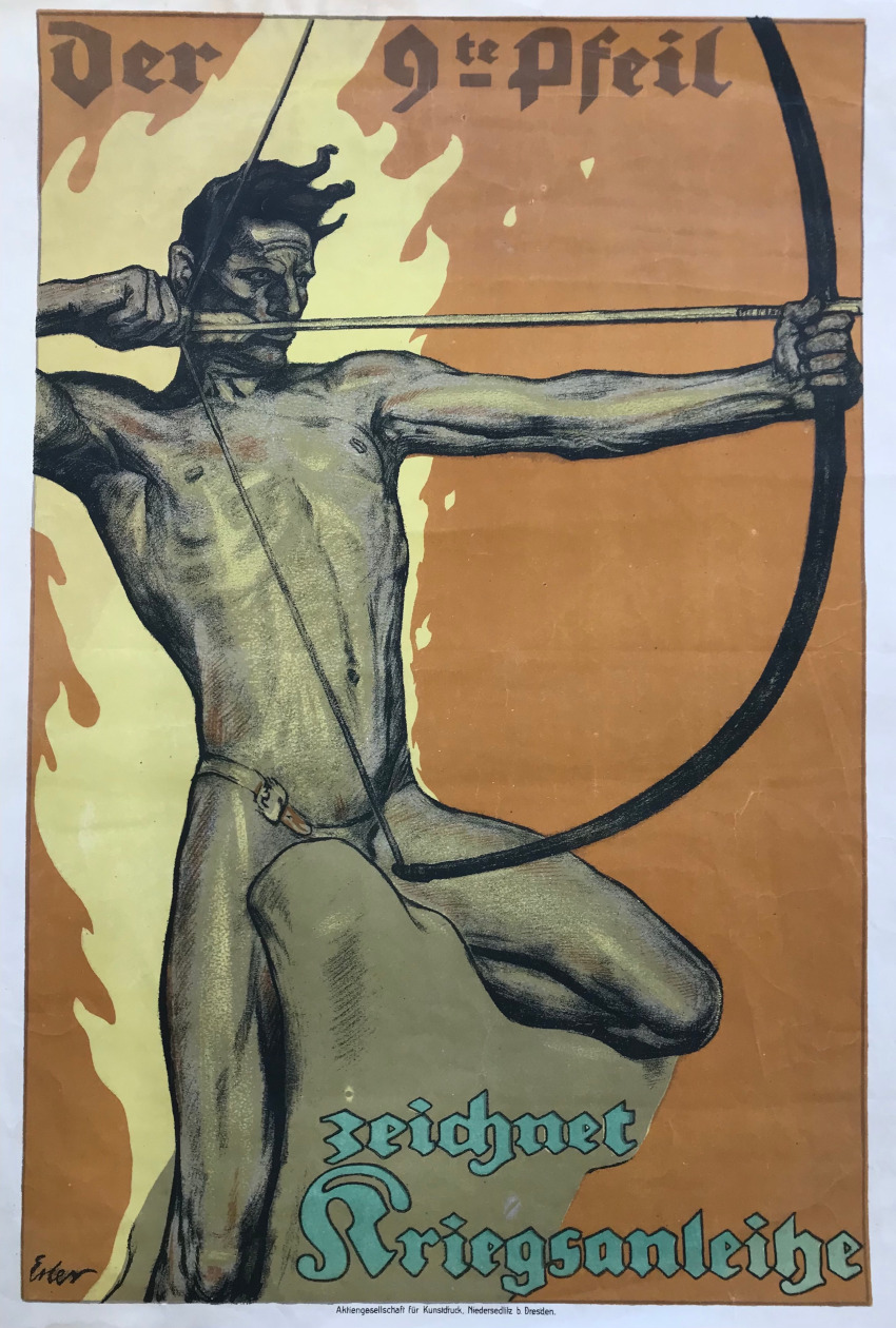 Plakat: "Der 9te Pfeil - zeichnet Kriegsanleihen"