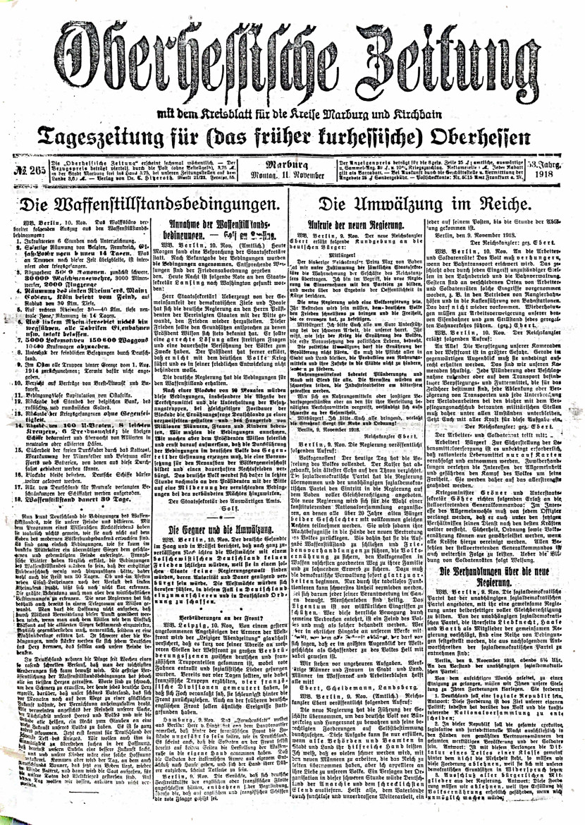 Titelseite: „Umwälzung im Reiche“