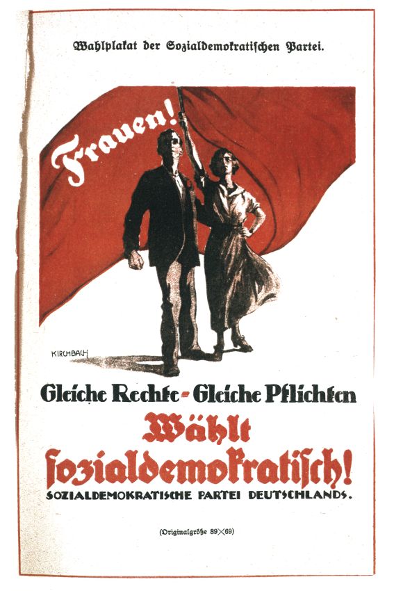 SPD Wahlplakat: Frauen wählt sozialdemokratisch