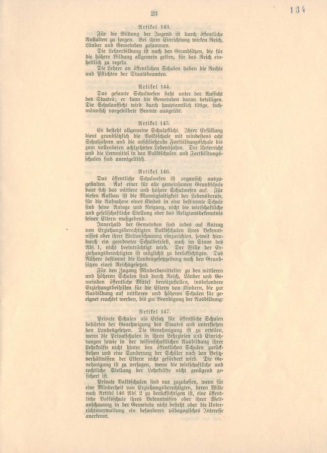 Die Weimarer Reichsverfassung