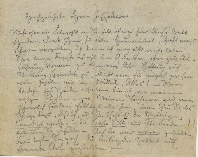 Abschiedsbriefe des Friedrich Appel vor seiner Flucht aus dem Zuchthaus Kassel,