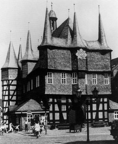 Rathaus in Frankenberg, erbaut 1509. Fotografie