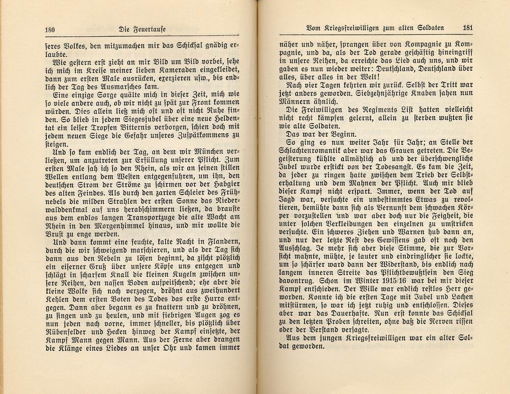 Adolf Hitler, Der Weltkrieg, aus: Mein Kampf, 32. Aufl., 1933  (Erster Band, Eine Abrechung, Kap. 5, 1925)