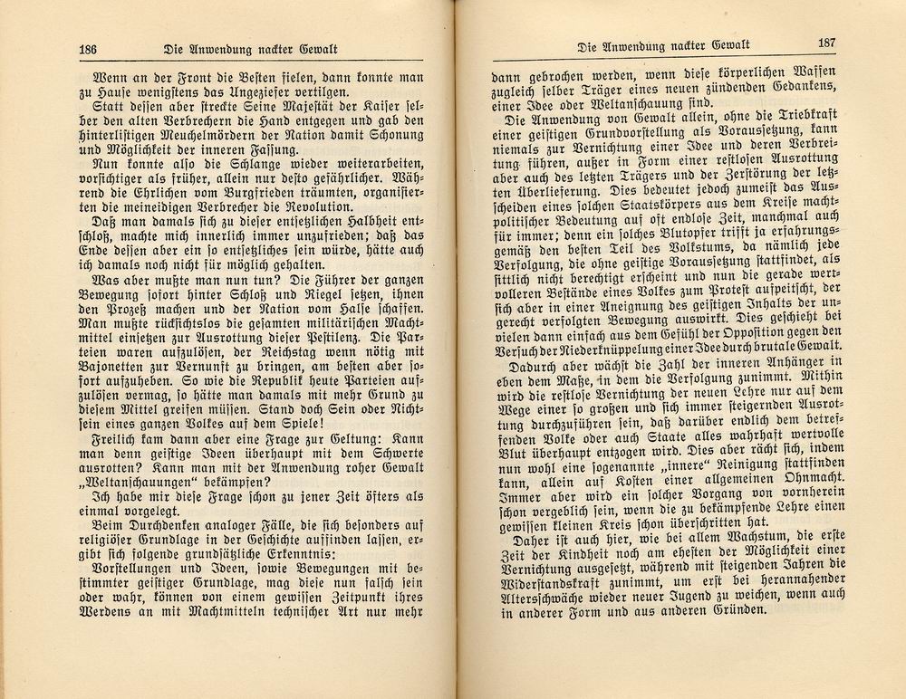 Adolf Hitler, Der Weltkrieg, aus: Mein Kampf, 32. Aufl., 1933  (Erster Band, Eine Abrechung, Kap. 5, 1925)