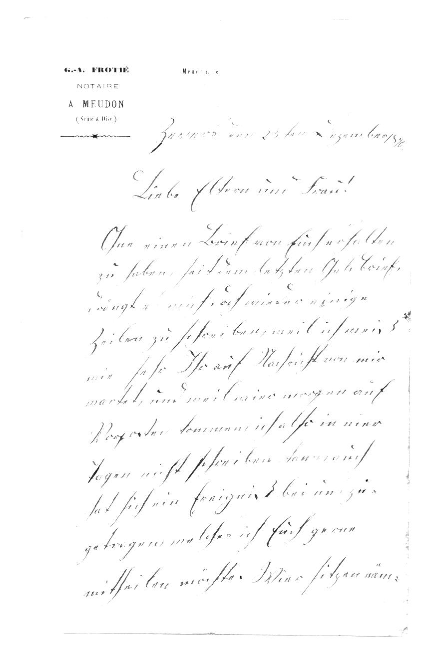 Brief aus Zevers vom den 23ten Dezember 1870