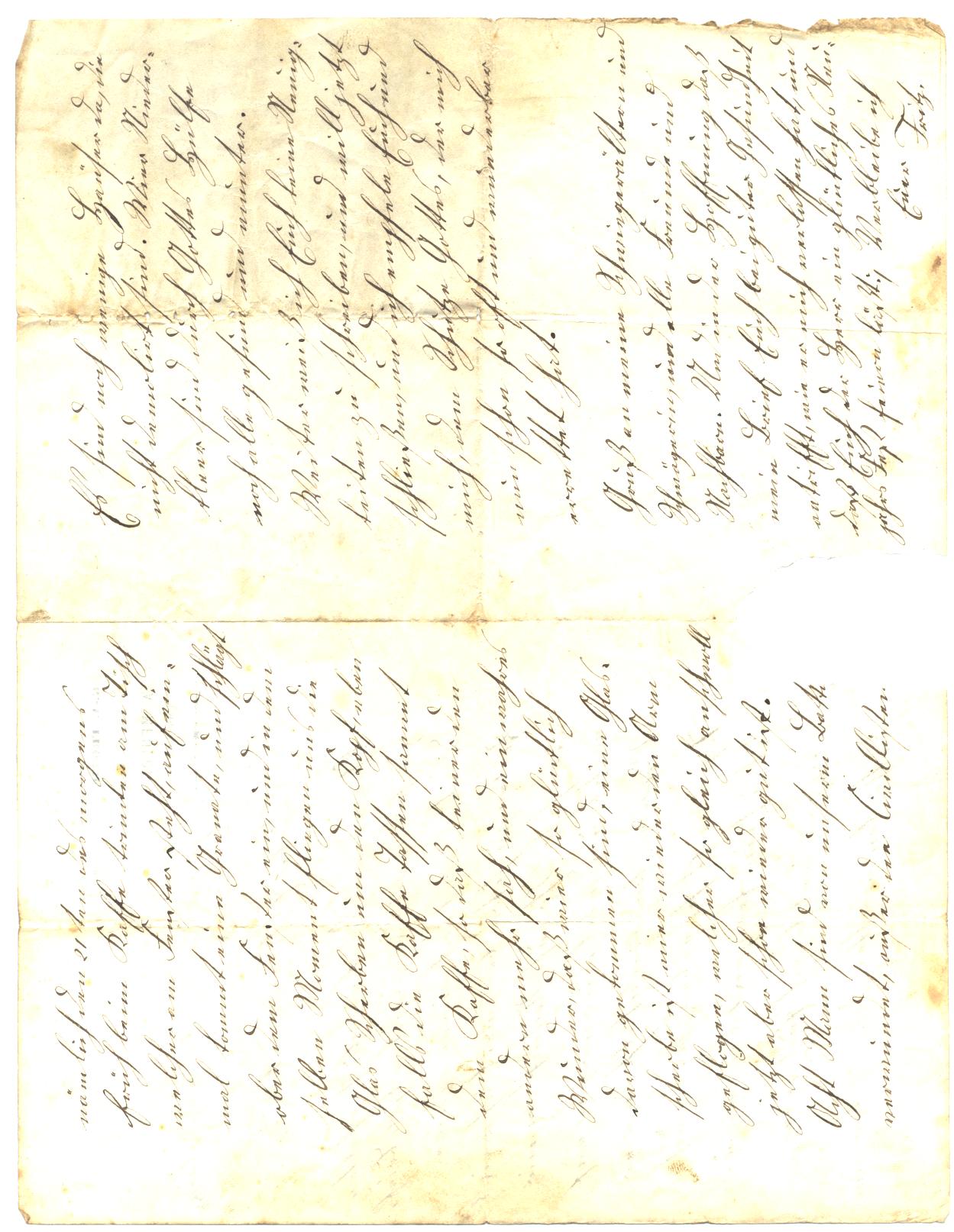 Brief aus Zevers vom den 23ten Dezember 1870