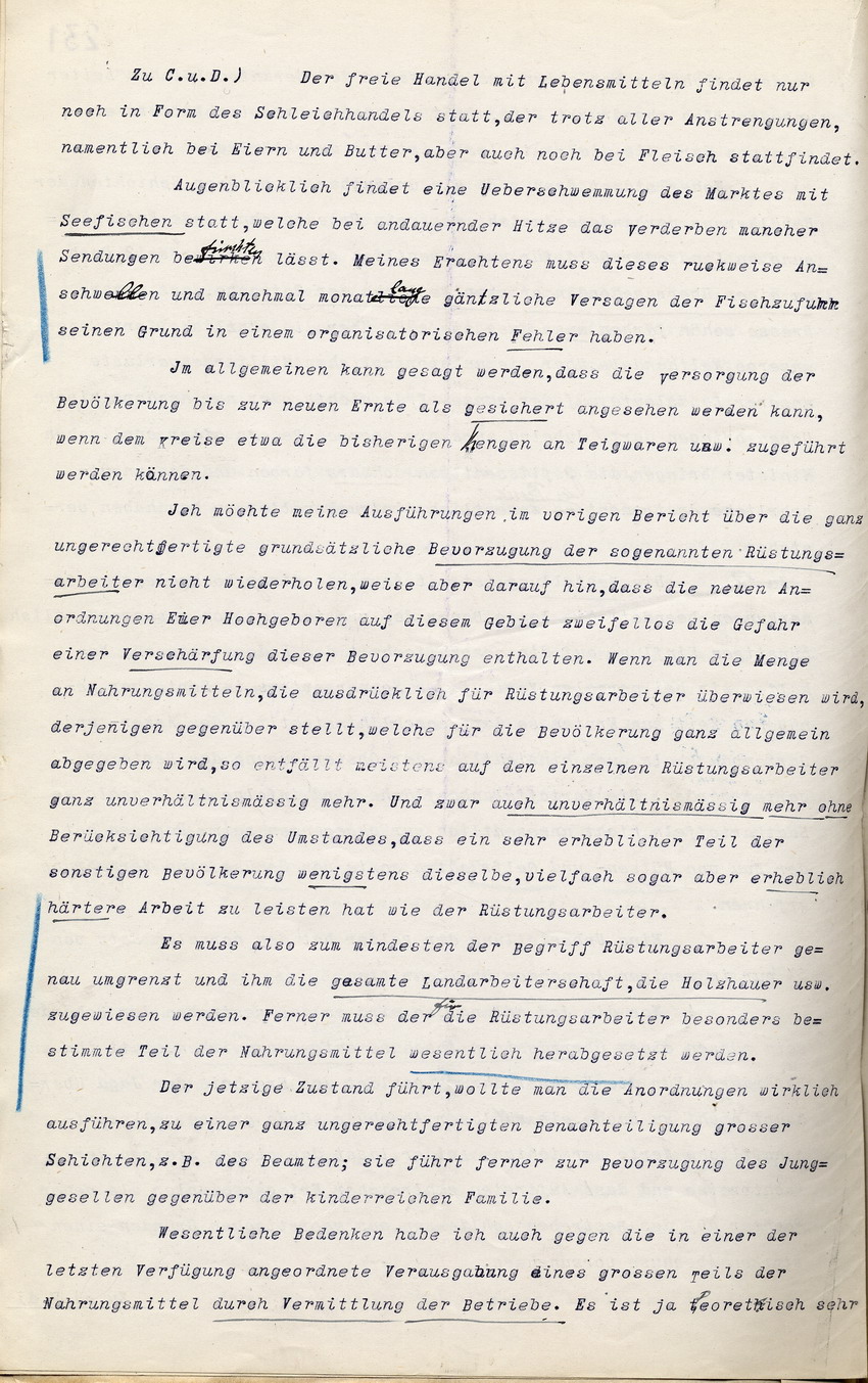 Generalbericht des Kgl. Landrats des Landkreises Kassel an den Regierungspräsidenten in Cassel, betr. Ausbrechen von Streiks usw., Kritik an kontraproduktiver Kriegspropaganda und Pressezensur, 18. Mai 1917