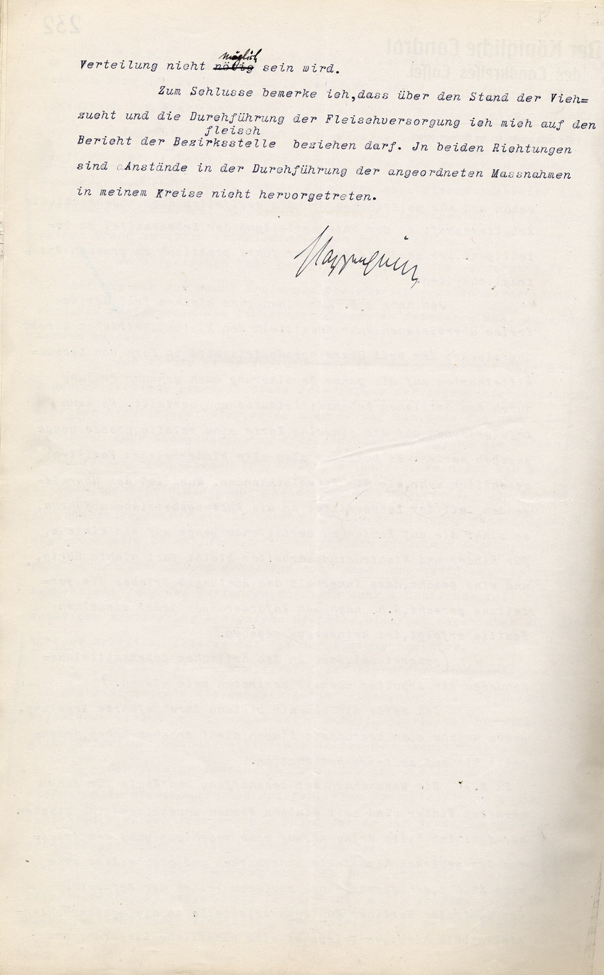 Generalbericht des Kgl. Landrats des Landkreises Kassel an den Regierungspräsidenten in Cassel, betr. Ausbrechen von Streiks usw., Kritik an kontraproduktiver Kriegspropaganda und Pressezensur, 18. Mai 1917