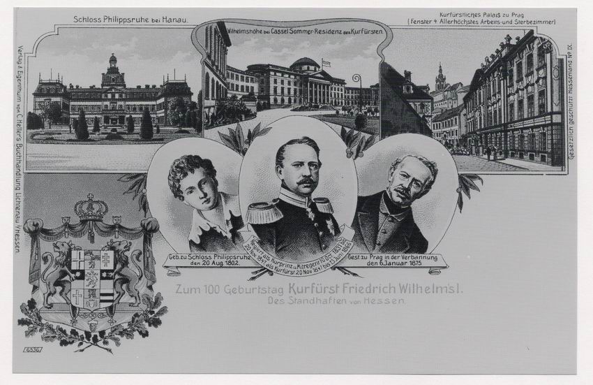 Grußpostkarte zum 100. Geburtstag des Kurfürsten Friedrich Wilhelms I., 1902