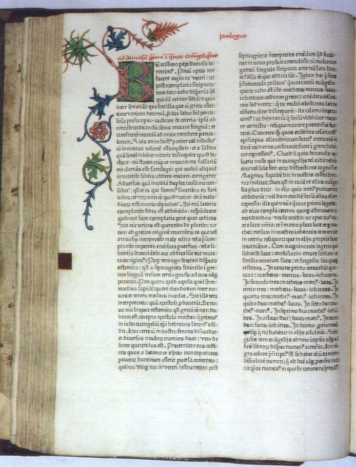 Lateinische Bibel sog. Netzer Bibel, gedruckt von Heinrich Eggestein in Straßburg, 1471