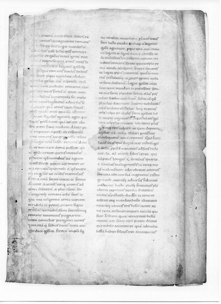 Fragment einer Handschrift der Römischen Geschichte von Titus Livius, 11. Jahrhundert