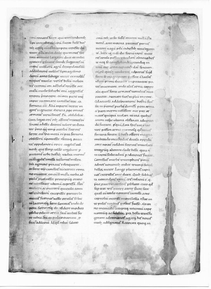 Fragment einer Handschrift der Römischen Geschichte von Titus Livius, 11. Jahrhundert