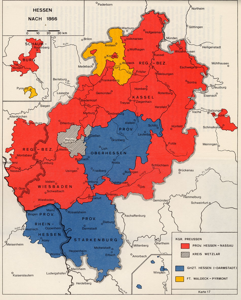 Karte Hessen