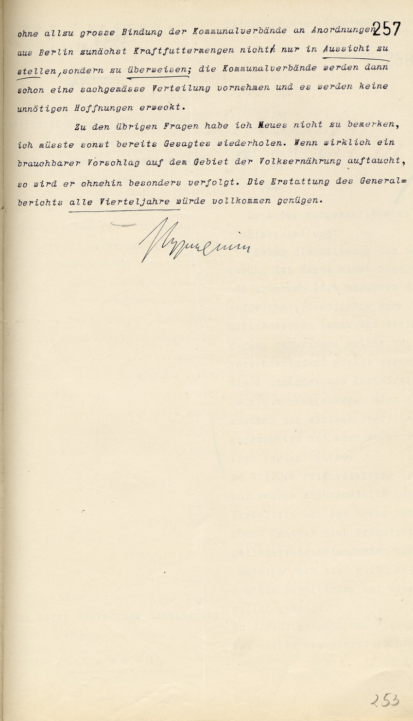 Generalbericht des Kgl. Landrates in Cassel an den Regierungspräsidenten zu Cassel, 17. November 1916.