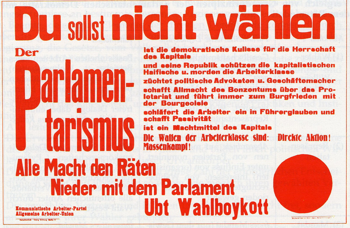 Ernst Däumig über die Grundprinzipien des Rätegedankens (1920):