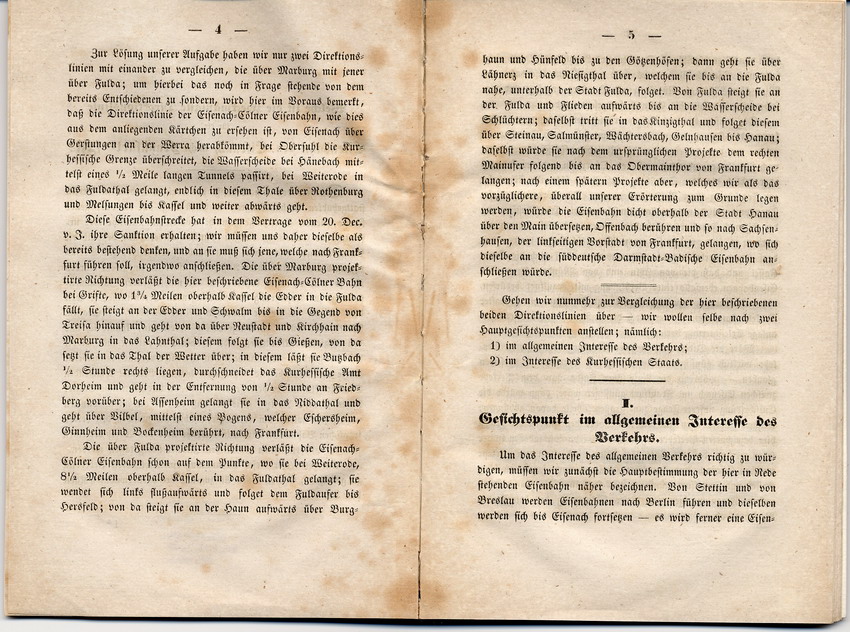 Welche ist die zweckmäßige Direktionslinie für die Eisenbahn zwischen Eisenach und Frankfurt? Ein Beitrag zur Aufklärung der auf die Beantwortung dieser Frage einwirkenden Verhältnisse, Hanau 1842.