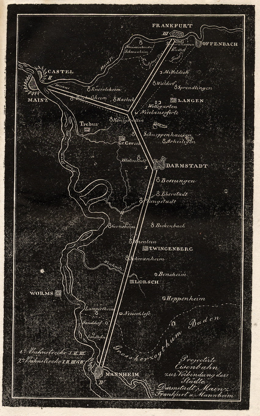 Der provisorische Ausschuß der Eisenbahn-Gesellschaft zu Darmstadt an seine Committenten, die Mitglieder der Eisenbahn-Gesellschaft zu Darmstadt, Darmstadt im März 1837.