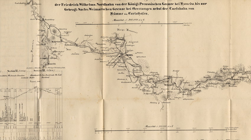 Geschäftsbericht der Direction der Friedrich-Wilhelms-Nordbahn über die Zeit vom Beginne des Unternehmens bis Juli 1846, Cassel 1846.