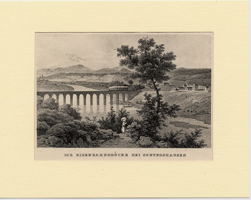 Die Eisenbahnbrücke bei Guntershausen.