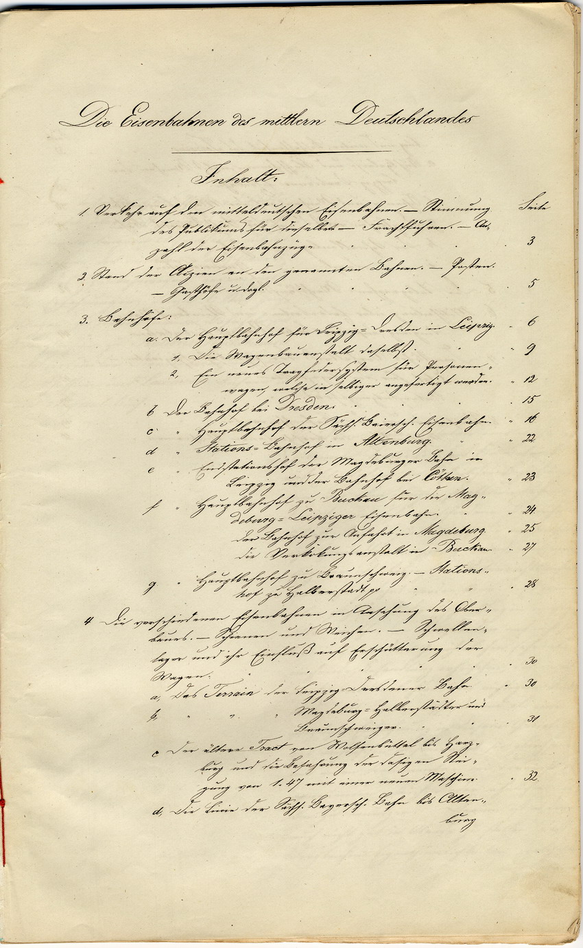 Gleis- und Schienenzeichnungen, Kassel, den 10. November 1843