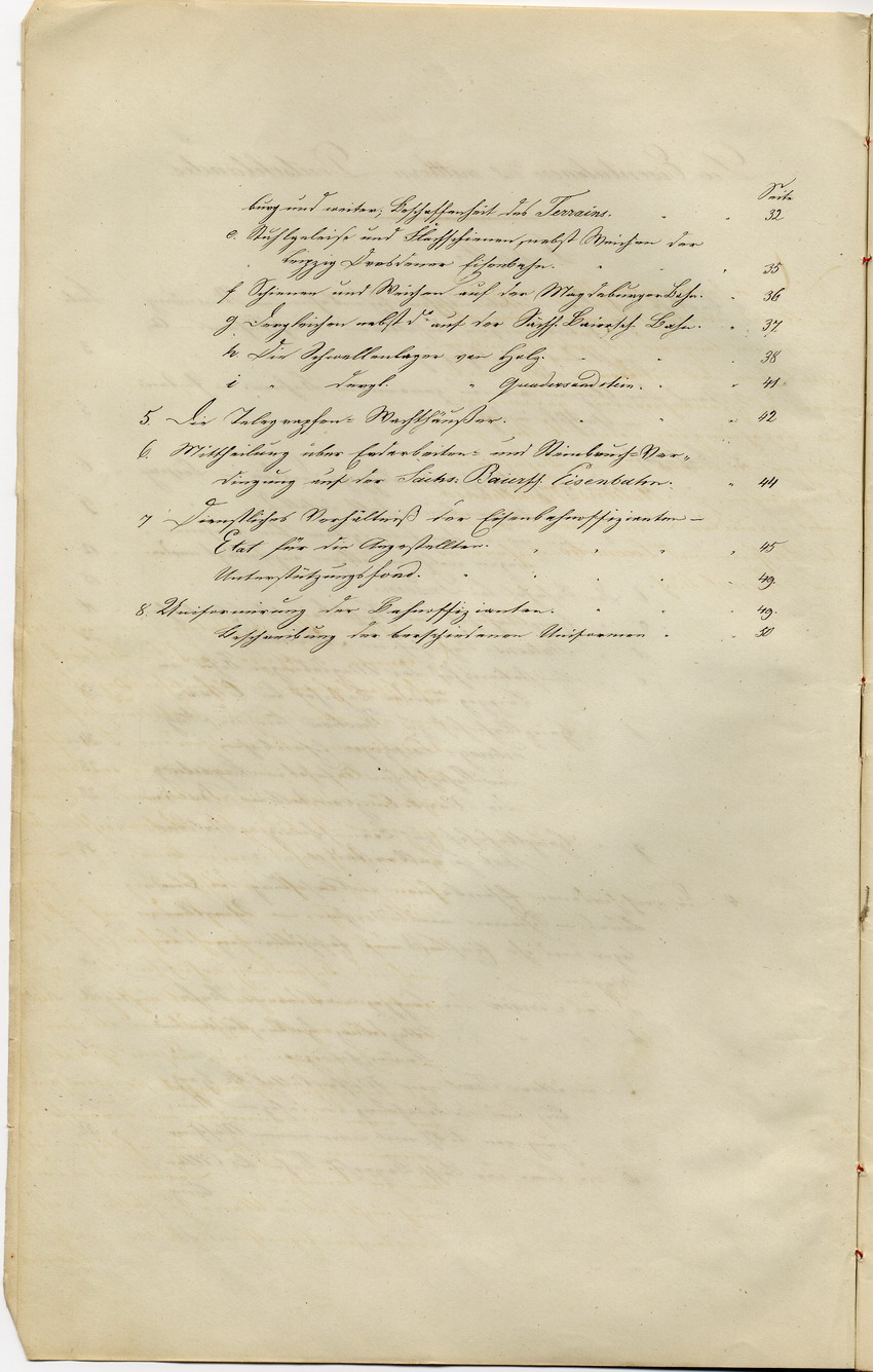 Gleis- und Schienenzeichnungen, Kassel, den 10. November 1843
