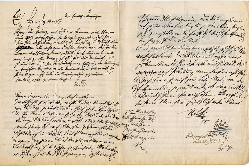 Louis Eilers Fabrik für Eisenhoch- und Brückenbau: Anfrage um Erhöhung der Vertragspreise für Eisenkonstruktionen, Hannover, den 5. Januar 1907.