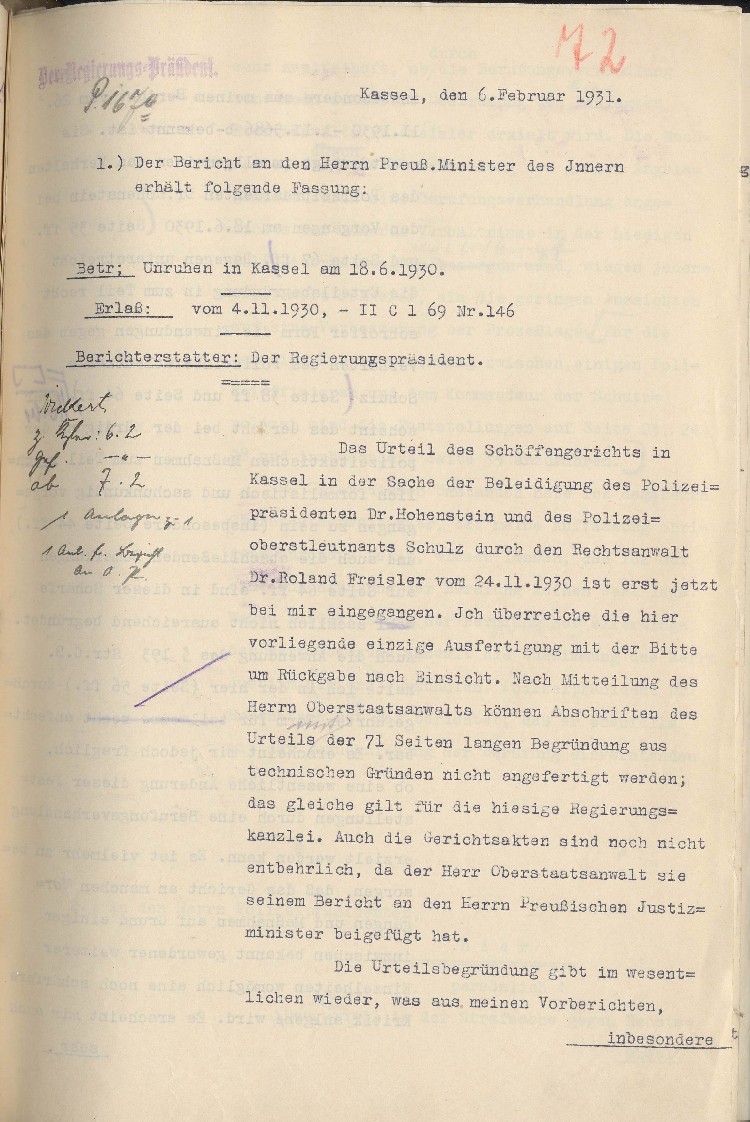 Zusammenfassung des Urteils im Freisler-Prozess und Einschätzung über den Erfolg einer Berufungsverhandlung