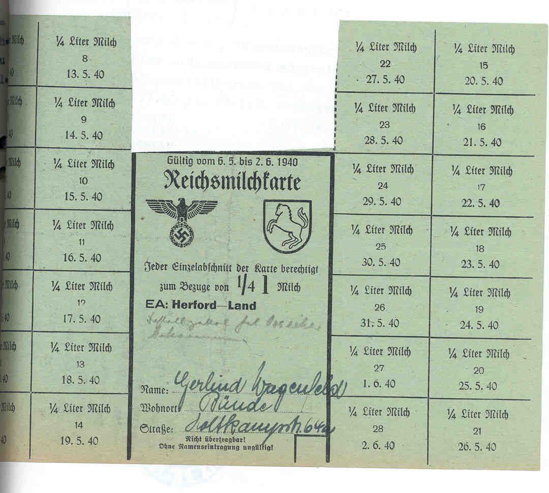 Verschiedenes, enth. v.a.: Obst- und Gemüseversorgung, Diebstahls-Strafverfahren, Herford 1941 bis 1944.