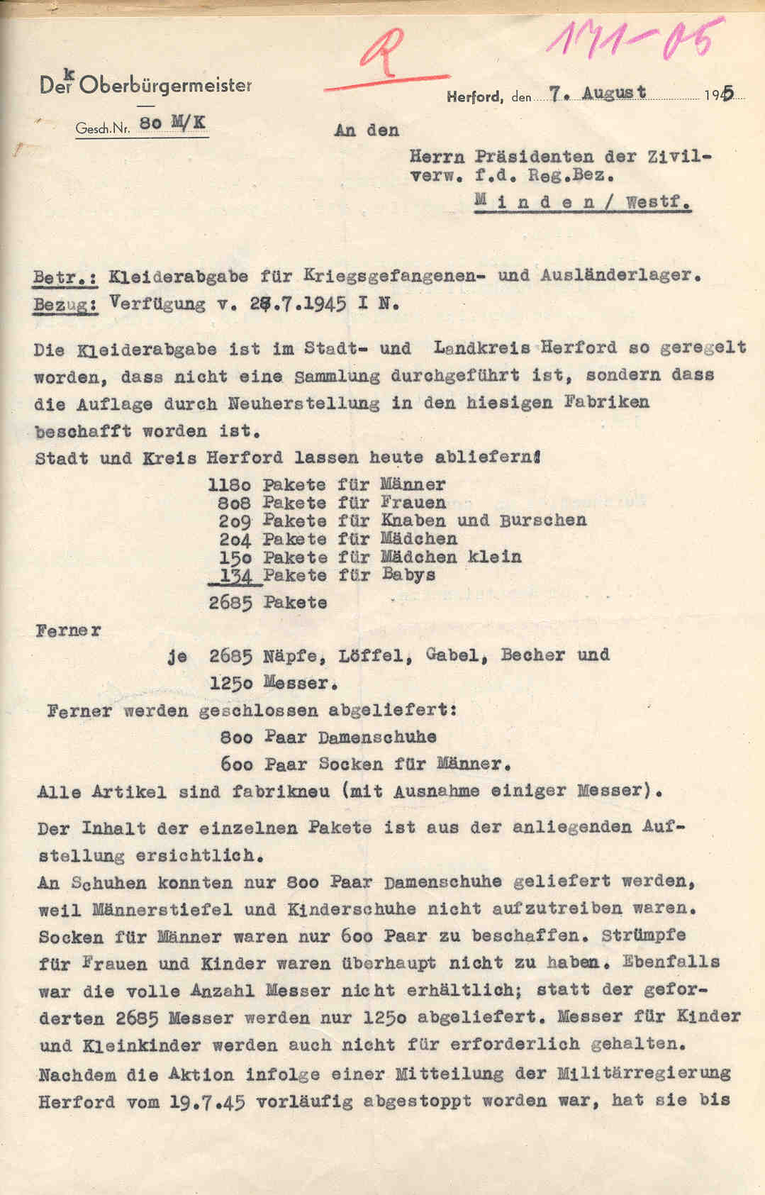 Besatzungsmaßnahmen, Requisitionen, 1945 bis 1953.