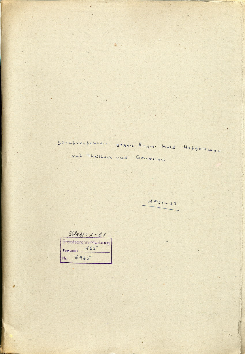 Artikel aus der nationalsozialistischen Zeitung "Hessische Volkswacht" über eine polizeiliche Haussuchung bei NSDAP-Mitgliedern in Hofgeismar, Kassel, den 4. September 1931.