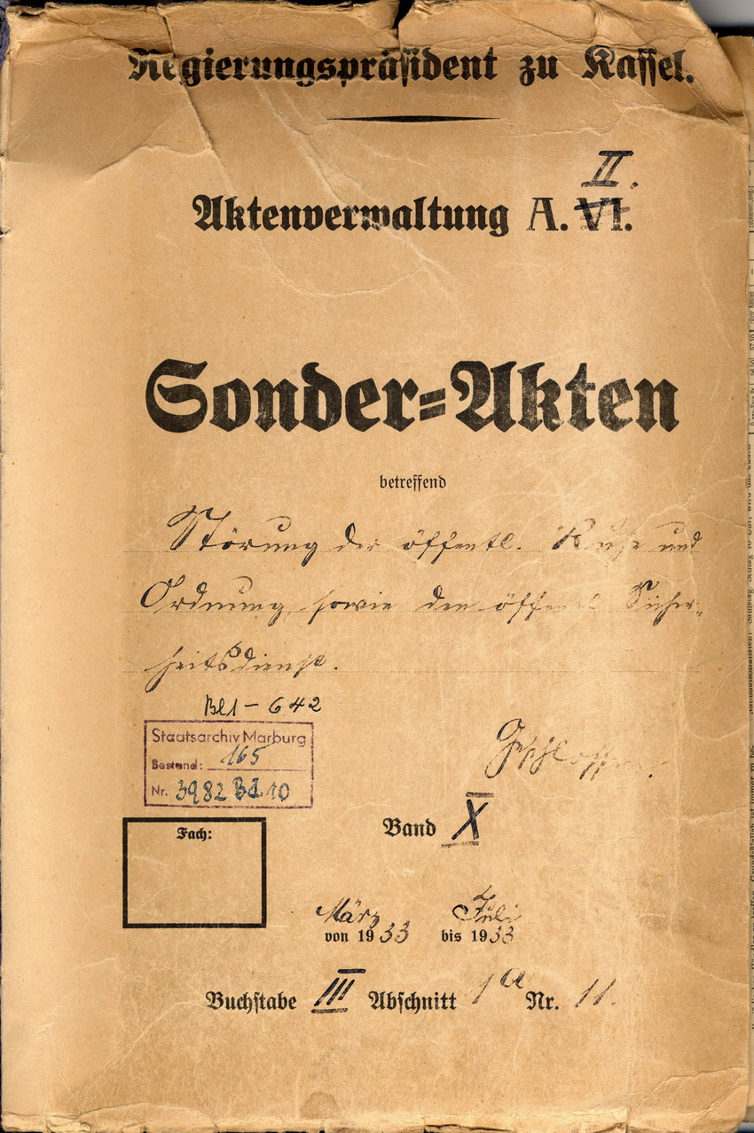 Freisler als Abgeordneter im Preußischen Landtag: Urantrag und offizielle Anfragen aus den Jahren 1932 und 1933.