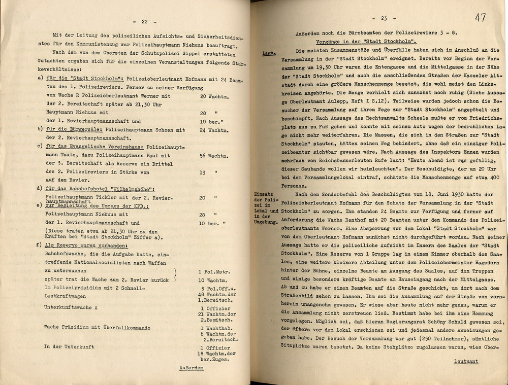 Urteil der Dienststrafkammer Berlin im Dienststrafverfahren gegen den Polizeioberst a. D. Otto Schulz, Berlin, den 19. Oktober 1938.