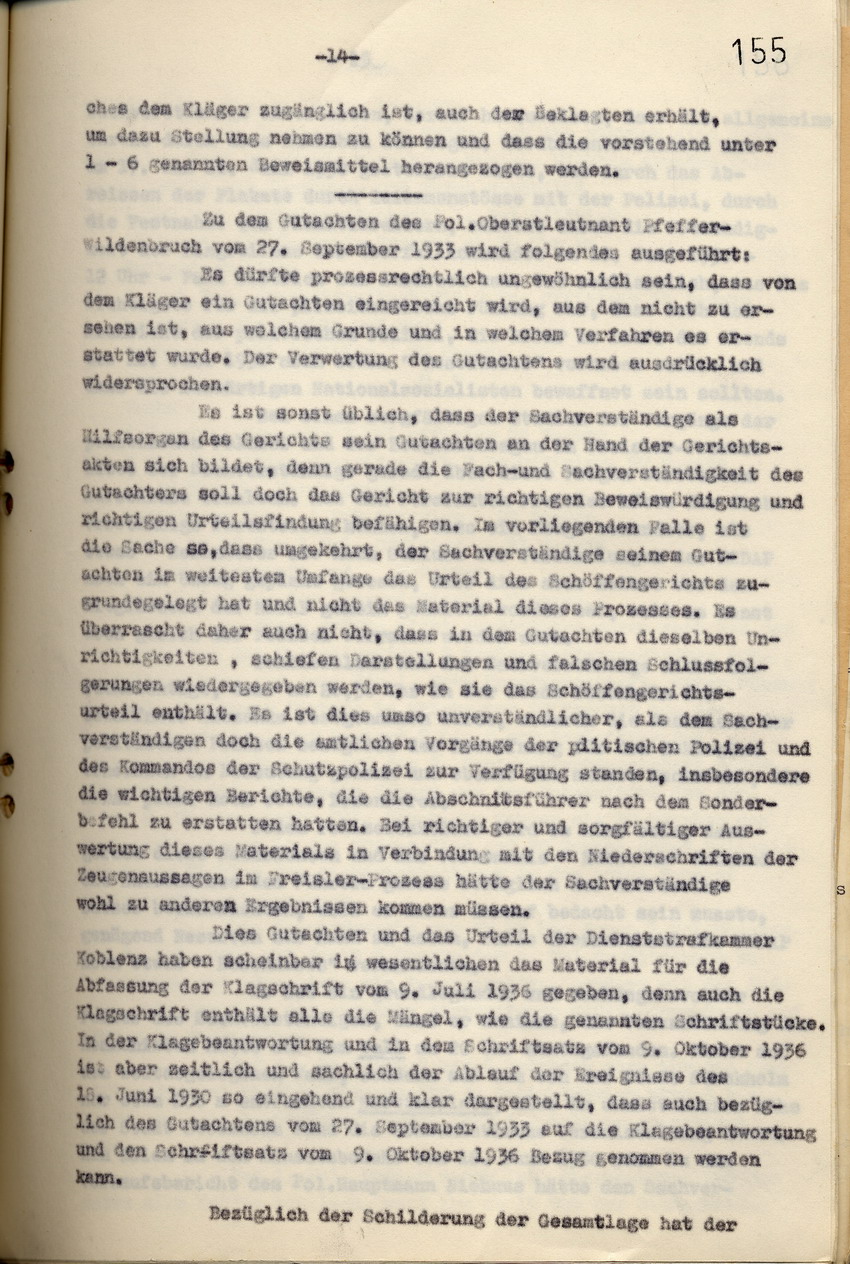 Rechtsanwalt Isele: Erwiderung auf den Schriftsatz der Anwaltskanzlei Rocholl vom 5. Januar 1937, Kassel, den 15. Februar 1937.