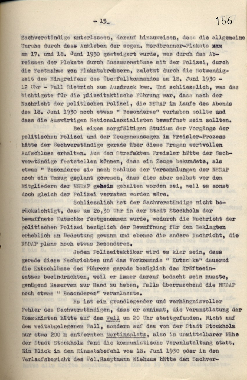 Rechtsanwalt Isele: Erwiderung auf den Schriftsatz der Anwaltskanzlei Rocholl vom 5. Januar 1937, Kassel, den 15. Februar 1937.
