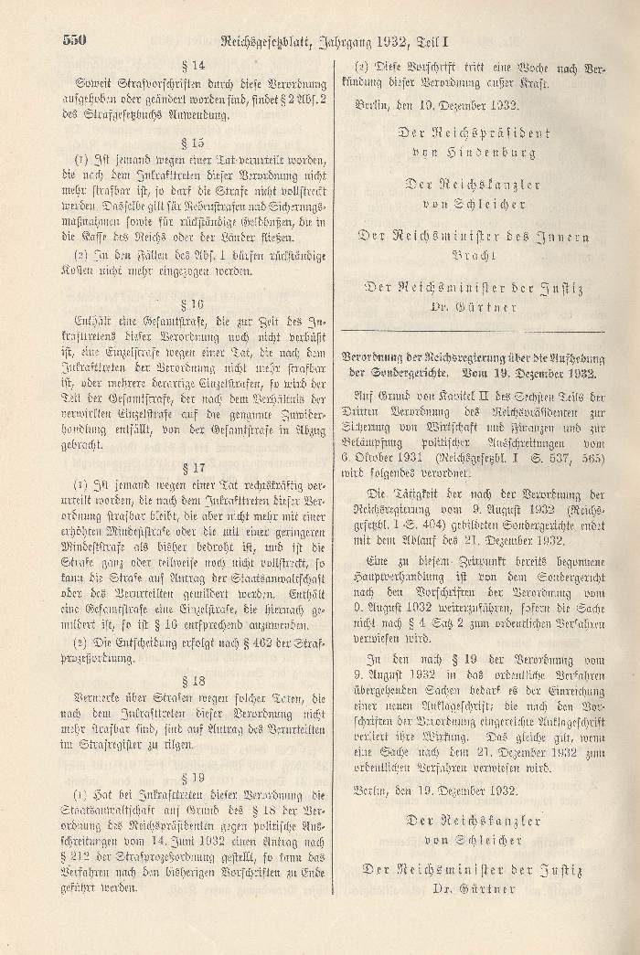 Verordnung des Reichspräsidenten zur Erhaltung des inneren Friedens