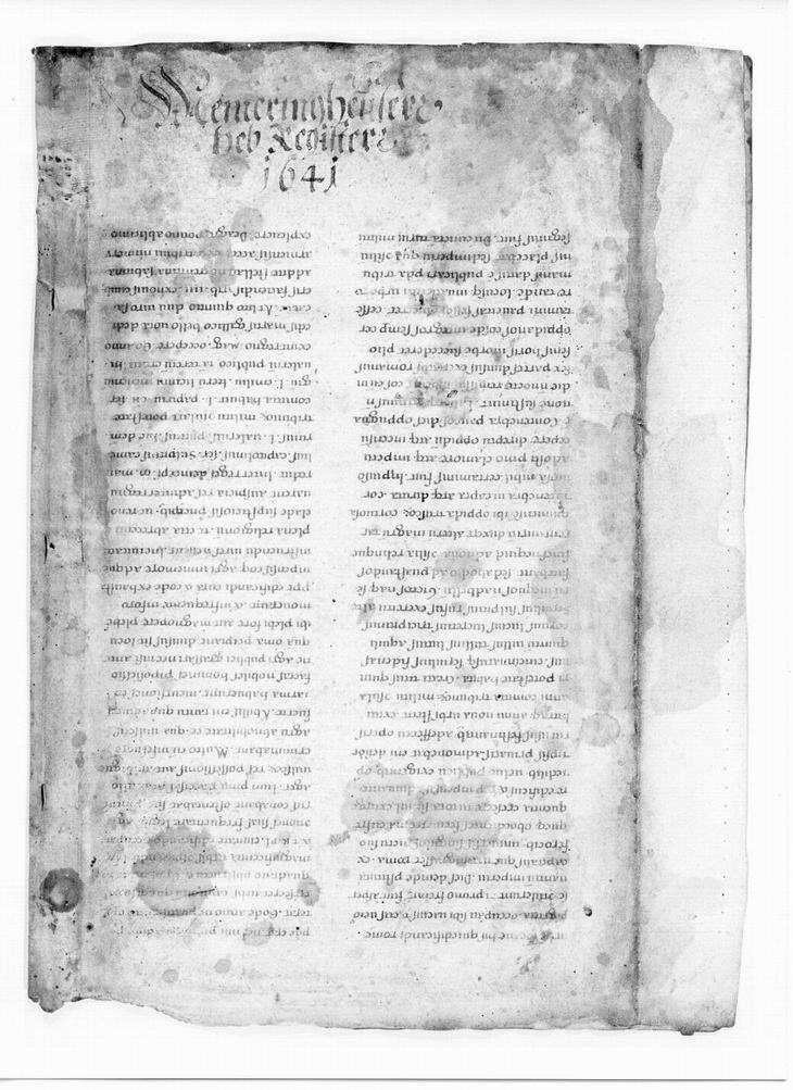 Fragment einer Handschrift der Römischen Geschichte von Titus Livius, 11. Jahrhundert